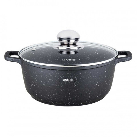 KINGHOFF GARNEK Z POWŁOKĄ MARMUROWĄ 28cm KH-3967