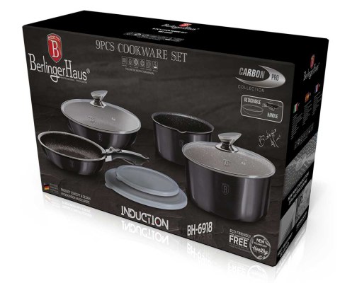 Zestaw garnków granitowych Click&Cook Berlingerhaus BH-6146
