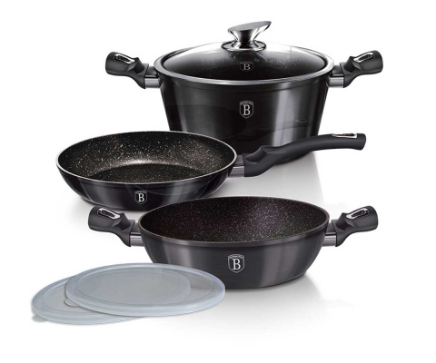 GRANITE POT 24cm BERLINGERHAUS BH-6893 CARBON PRO