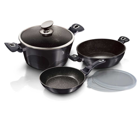 GRANITE POT 24cm BERLINGERHAUS BH-6893 CARBON PRO