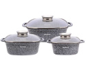 KINGHOFF GARNEK Z POWŁOKĄ MARMUROWĄ 28cm KH-3967