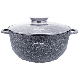 KINGHOFF GARNEK Z POWŁOKĄ MARMUROWĄ 28cm KH-3967