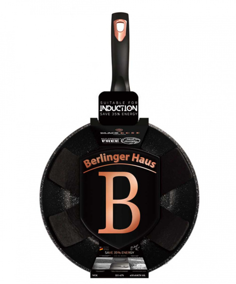 WOK GRANITOWY 30cm BERLINGER HAUS BLACK ROSE BH-6178