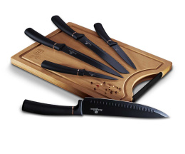 ZESTAW 5 NOŻY KUCHENNYCH Z DESKĄ BERLINGER HAUS BH-2549