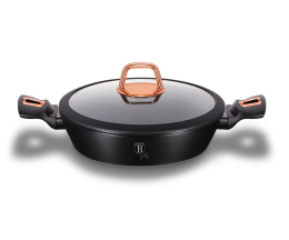 GARNEK GRANITOWY 24cm BERLINGER HAUS BLACK ROSE BH-1642