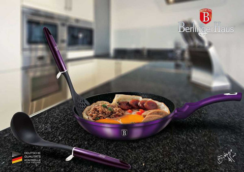 TITANIUM FRYING PAN BERLINGER HAUS 24CM BH-6568 PRIMAL GLOSS