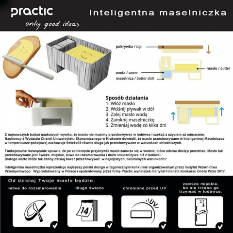 CERAMICZNA MASELNICZKA HUSLA HYGGE czarna