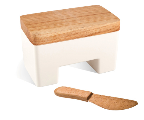 CERAMICZNA MASELNICZKA HUSLA HYGGE czarna