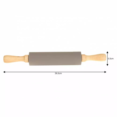 SILICONE ROLLING PIN FOR DOUGH 39cm KINGHOFF KH-1628