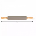 SILICONE ROLLING PIN FOR DOUGH 47cm KINGHOFF KH-1629