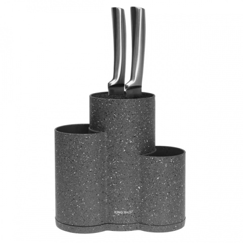 TRIPLE BLOCK STAND FOR KNIVES AND UTENSILS KINGHOFF KH-1568