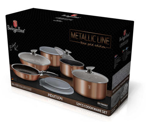 Zestaw garnków granitowych Click&Cook Berlingerhaus BH-1591