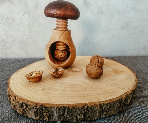 NUTCRACKER "Mushroom" WOODEN