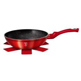 WOK GRANITOWY 28cm BERLINGER HAUS RED METALLIC LINE BH-1267