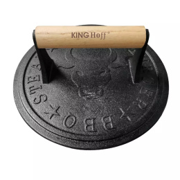 ŻELIWNA PRASKA 22cm DO BURGERÓW STEKÓW KINGHOFF KH-1760