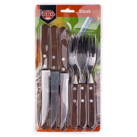 ZESTAW SZTUĆCÓW SZTUĆCE DO STEKÓW PIZZY 12 ELEM.