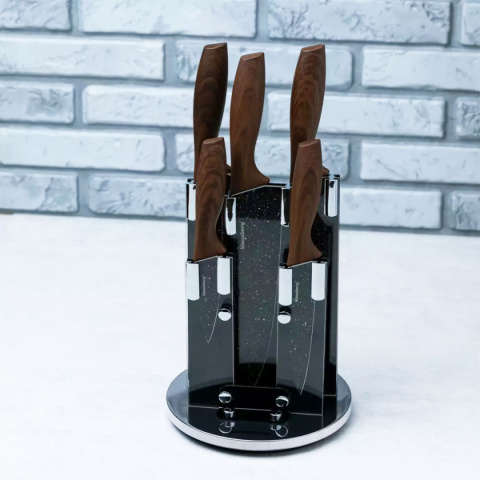 SET OF 5 KITCHEN KNIVES IN KLAUSBERG BLOCK KB-7614