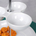 TWO-TIERED PORCELAIN CAKE STAND FOR 139378 SNACKS