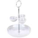 TWO-TIERED PORCELAIN CAKE STAND FOR 139378 SNACKS