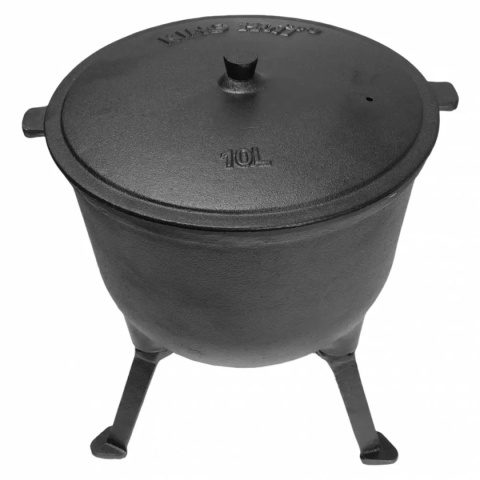 CAST-IRON CAULDRON ENAMELLED HUNTING POT 10L KINGHOFF KH-2243