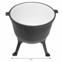 CAST-IRON CAULDRON ENAMELLED HUNTING POT 10L KINGHOFF KH-2243