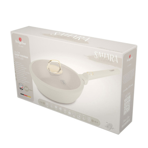 GŁĘBOKA PATELNIA TYTANOWA 24cm BERLINGER HAUS BH-8062 SAHARA