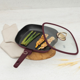 TITANIUM GRILL PAN WITH LID 28cm BERLINGER HAUS BH-8034 LEONARDO