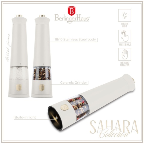 MŁYNKI DO PIEPRZU I SOLI BERLINGER HAUS BH-9545 SAHARA