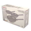 ZESTAW 3 PATELNI TYTANOWYCH BERLINGER HAUS BH-8108 TAUPE
