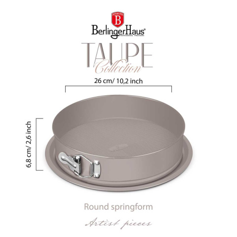 TORTOWNICA FORMA TYTANOWA 26cm BERLINGER HAUS BH-7937 TAUPE