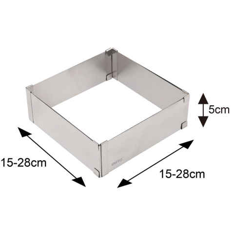 FORMA REGULOWANA RANT DO CIAST TORTÓW KINGHOFF KH-1906 KWADRATOWA
