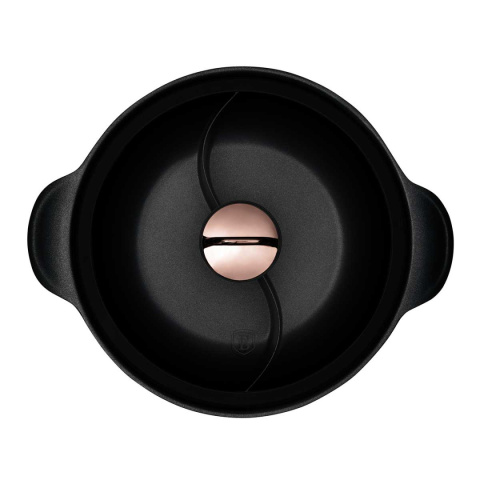 TITANIUM POT WITH LID 28cm BERLINGER HAUS BH-7787 BLACK ROSE