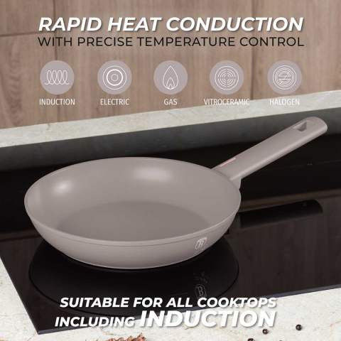 PATELNIA TYTANOWA 24cm BERLINGER HAUS BH-8083 TAUPE