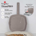 PATELNIA GRILLOWA TYTANOWA 28cm BERLINGER HAUS BH-8096 TAUPE