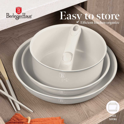 ZESTAW GARNKÓW TYTANOWYCH 9 ELEM. BERLINGER HAUS BH-8253 SAHARA