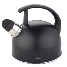 CZAJNIK 1,5L Z GWIZDKIEM KINGHOFF KH-1897 CZARNY MAT