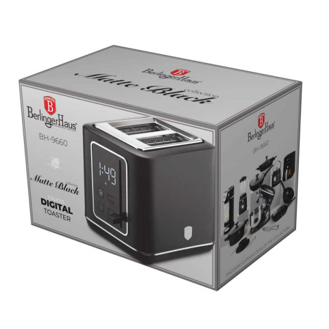 CYFROWY TOSTER DO GRZANEK BERLINGER HAUS BH-9660 MATTE BLACK