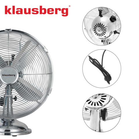 WENTYLATOR WIATRAK CYRKULACYJNY BIURKOWY KLAUSBERG KB-7537