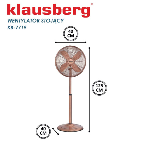 WENTYLATOR WIATRAK PODŁOGOWY KLAUSBERG KB-7719