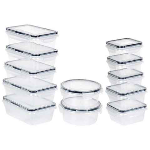 ZESTAW 12 POJEMNIKÓW NA ŻYWNOŚĆ Z POKRYWAMI I USZCZELKAMI 229158