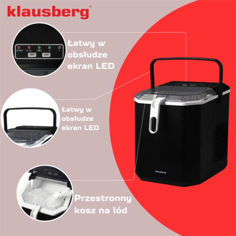 AUTOMATIC ICE MAKER 1.2L 100W KLAUSBERG KB-7883