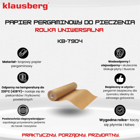 PAPIER PERGAMIN DO PIECZENIA 50m KLAUSBERG KB-7904