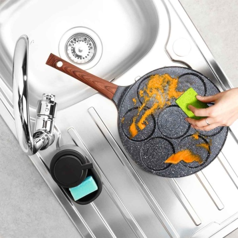 PATELNIA GRANITOWA DO JAJEK I PLACKÓW ZE ZWIERZĄTKAMI BLACK&WOOD 199080