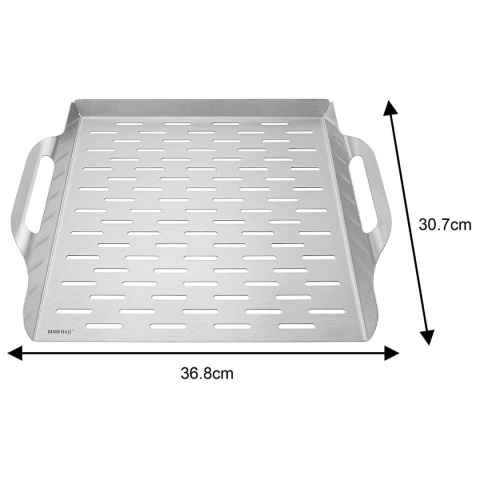 STALOWA TACA 37x31cm DO GRILLA GRILLOWANIA KINGHOFF KH-1917
