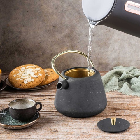 ZAPARZACZ ŻELIWNY IMBRYK 1L Z FILTREM KINGHOFF KH-1932