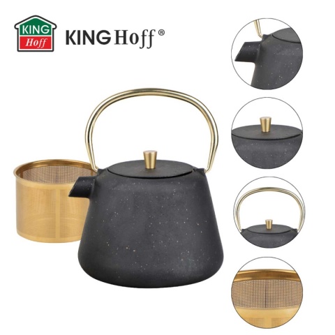 ZAPARZACZ ŻELIWNY IMBRYK 1L Z FILTREM KINGHOFF KH-1932