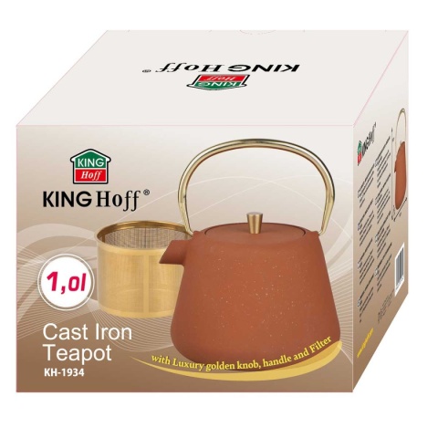 ZAPARZACZ ŻELIWNY IMBRYK 1L Z FILTREM KINGHOFF KH-1933