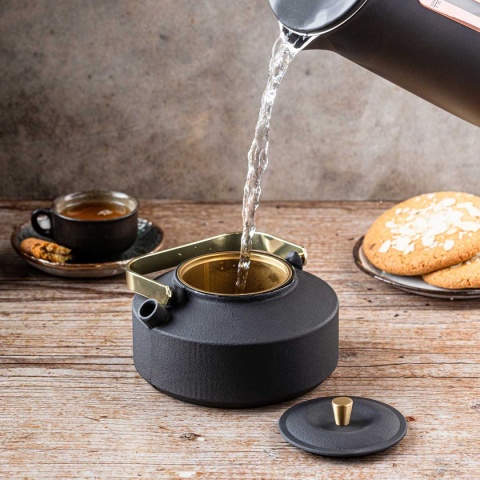 ZAPARZACZ ŻELIWNY IMBRYK 1L Z FILTREM KINGHOFF KH-1935