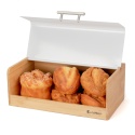 CHLEBAK BAMBUSOWY POJEMNIK NA PIECZYWO E-6068 BIAŁY