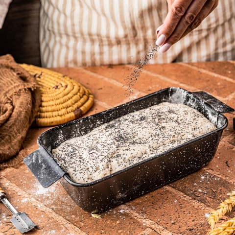 FORMA KEKSÓWKA DO CHLEBA 24 x 13,5cm Z WKŁADKĄ KINGHOFF KH-1953